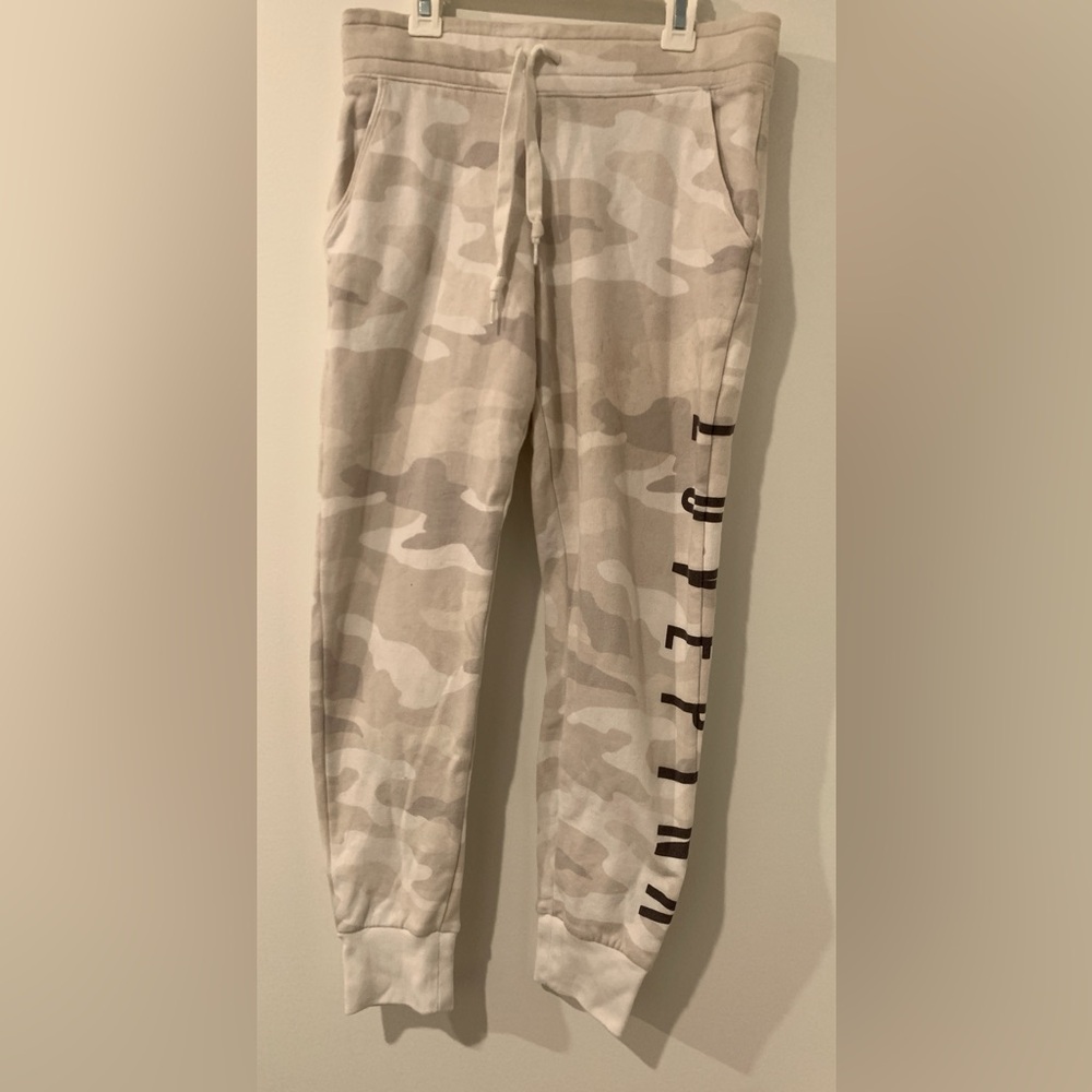 White camo PINK joggers